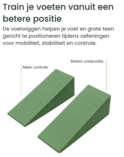 Set van 2 premium voetwiggen